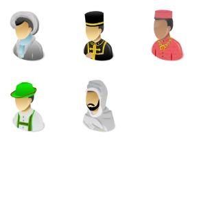 Human Races icon sets preview