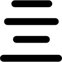Center alignment symbol icon
