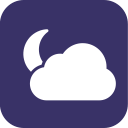 partlycloudy, weather, partly, cloudy, night icon