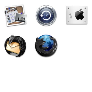 Black & Blue icon sets preview