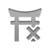 cross, shinto, temple icon