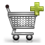 add, shopping, cart icon
