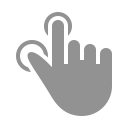 thumb, finger, tap icon