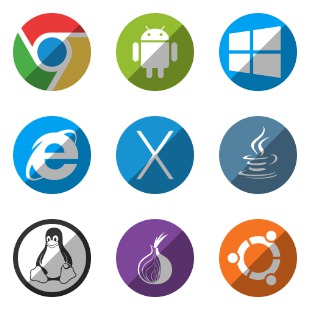 System Shade Circles icon sets preview