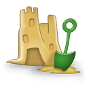 sand castle icon