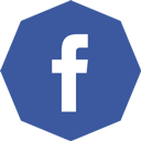 facebook, octagon icon