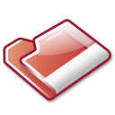 folder,red icon