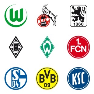 German Football Club icon sets preview