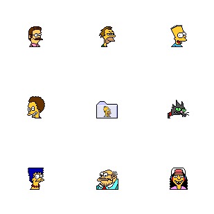 Simpsons Vol. 01 icon sets preview