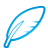 Basic, Blue, Quill icon