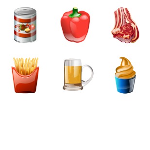 Brilliant food icon sets preview