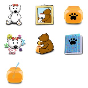 Teeny Bears icon sets preview