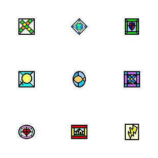 Stained Glass icon sets preview