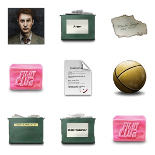 Fight Club icon sets preview