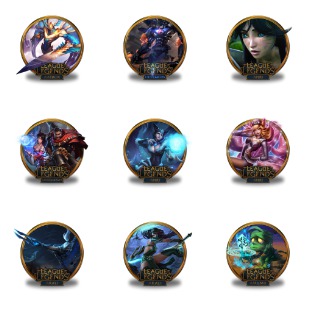 League Of Legends Gold Border icon sets preview