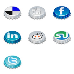 Beer Cap Social icon sets preview