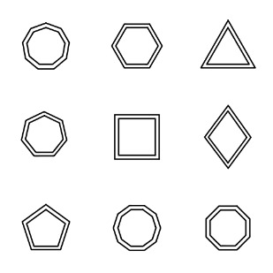 Shapes 101 icon sets preview