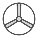 shape, fan, disk, brand icon