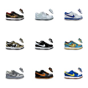 Nike Dunk icon sets preview