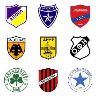 Greek Football Club icon sets preview