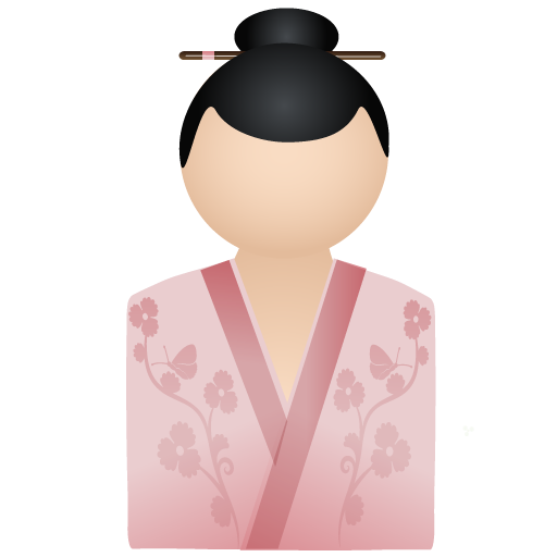 user, account, kimono, person, people, female, human, profile, member, pink, woman icon