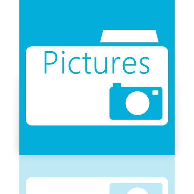 folder, mirror, pictures icon