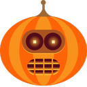 bander, jack-o-lantern, pumpkin, halloween icon