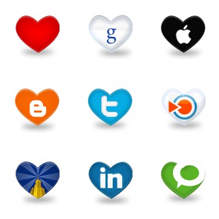 Heart V2 icon sets preview