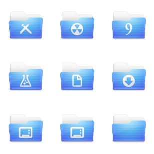 Leopard Folders icon sets preview