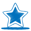 Blue, Bookmark icon