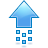 arrow, up icon