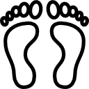 human, footprint icon