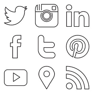 Social Media icon sets preview