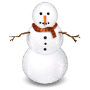 snowman, winter icon