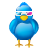 logo, social media, movie, cinema, twitter, video, social, tweet, bird, 3d icon
