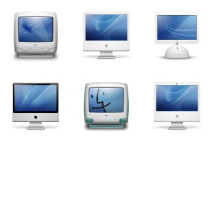 iMac Generations icon sets preview