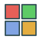 windows, shape, square, brand icon