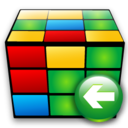 cube,back,left icon