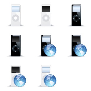iPod Nano icon sets preview