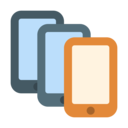 multiple smartphones icon