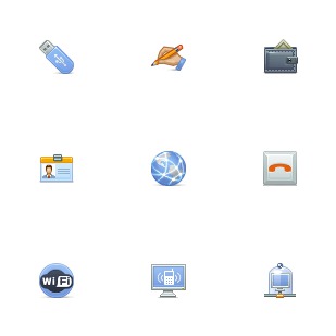 Comfi Telecom icon sets preview
