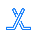 sticks, hockey icon