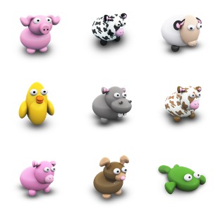 Plastic Farm icon sets preview
