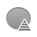 ellipse, pyramid icon