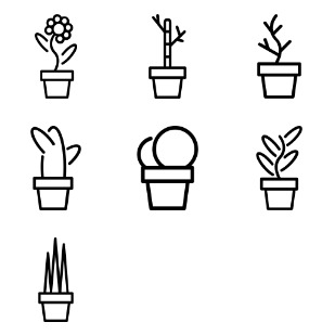 Plant icon sets preview