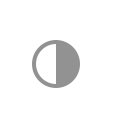 half, moon icon