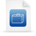 paper, blue, document, file icon