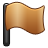 flag brown icon