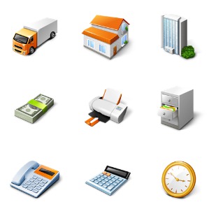 Business Desktop icon sets preview