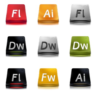 Adobe Web Suite CS 4 icon sets preview